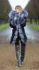 Black Parka with Silver Fox Fur (Long)