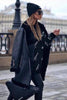 Black Lambskin Shearling Coat
