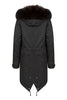 Black Parka Dark Smoke Sable