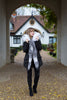 Black Parka with White/Black Fur