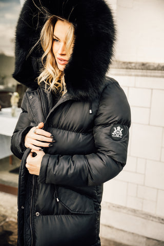 Chamonix Black Padded Coat