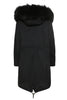 Black Parka with Black Fur (Long)